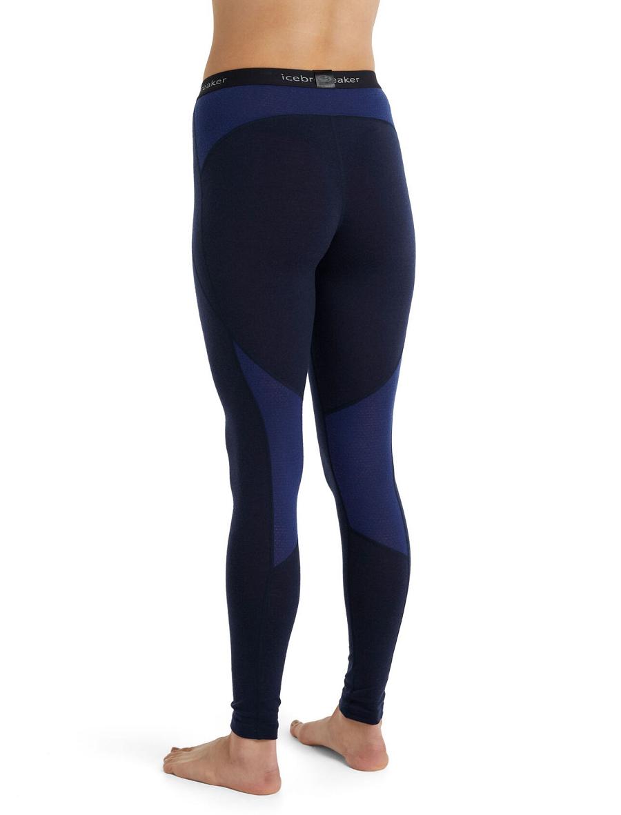 Icebreaker BodyfitZone™ Merino 260 Zone Thermal Leggings Női Base Layers Sötétkék Királykék Sötétkék | HU 1907YXFU